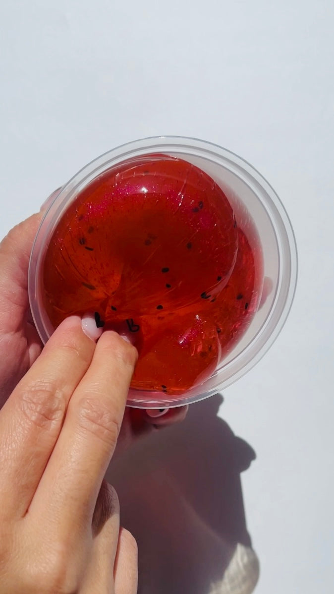 Donut DIY Slime and Dragon Fruit Drink Clear Slime Duo