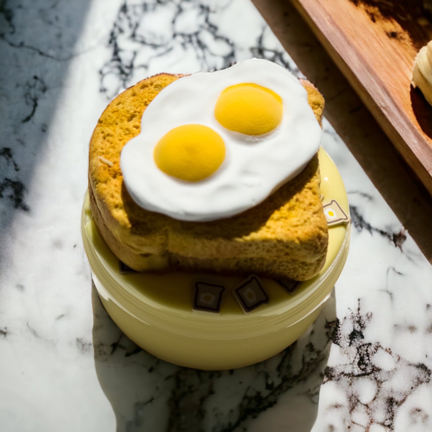 Egg on Toast DIY Food Theme Slime