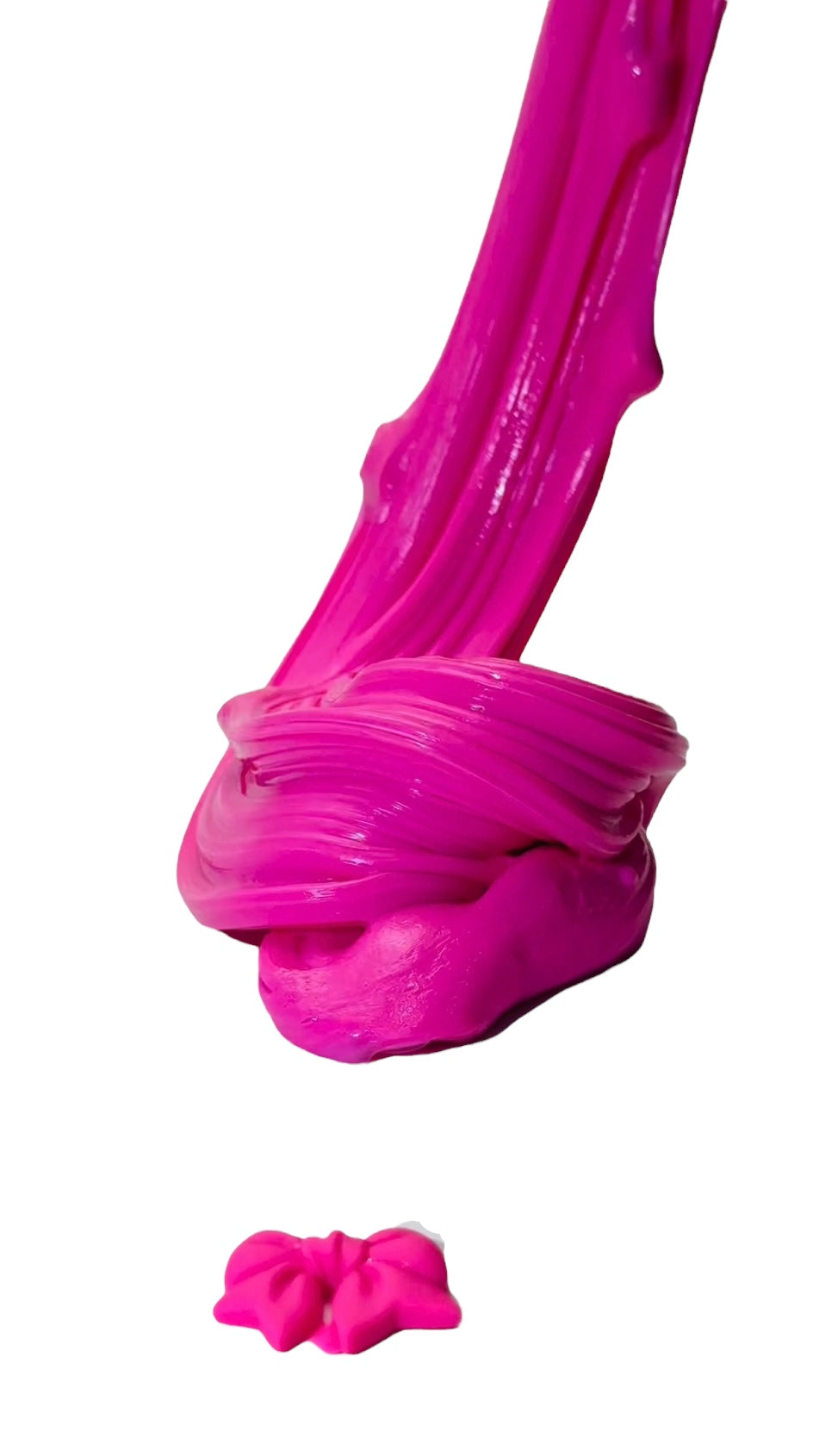 Pink Ribbon Hot Pink Glossy Slime