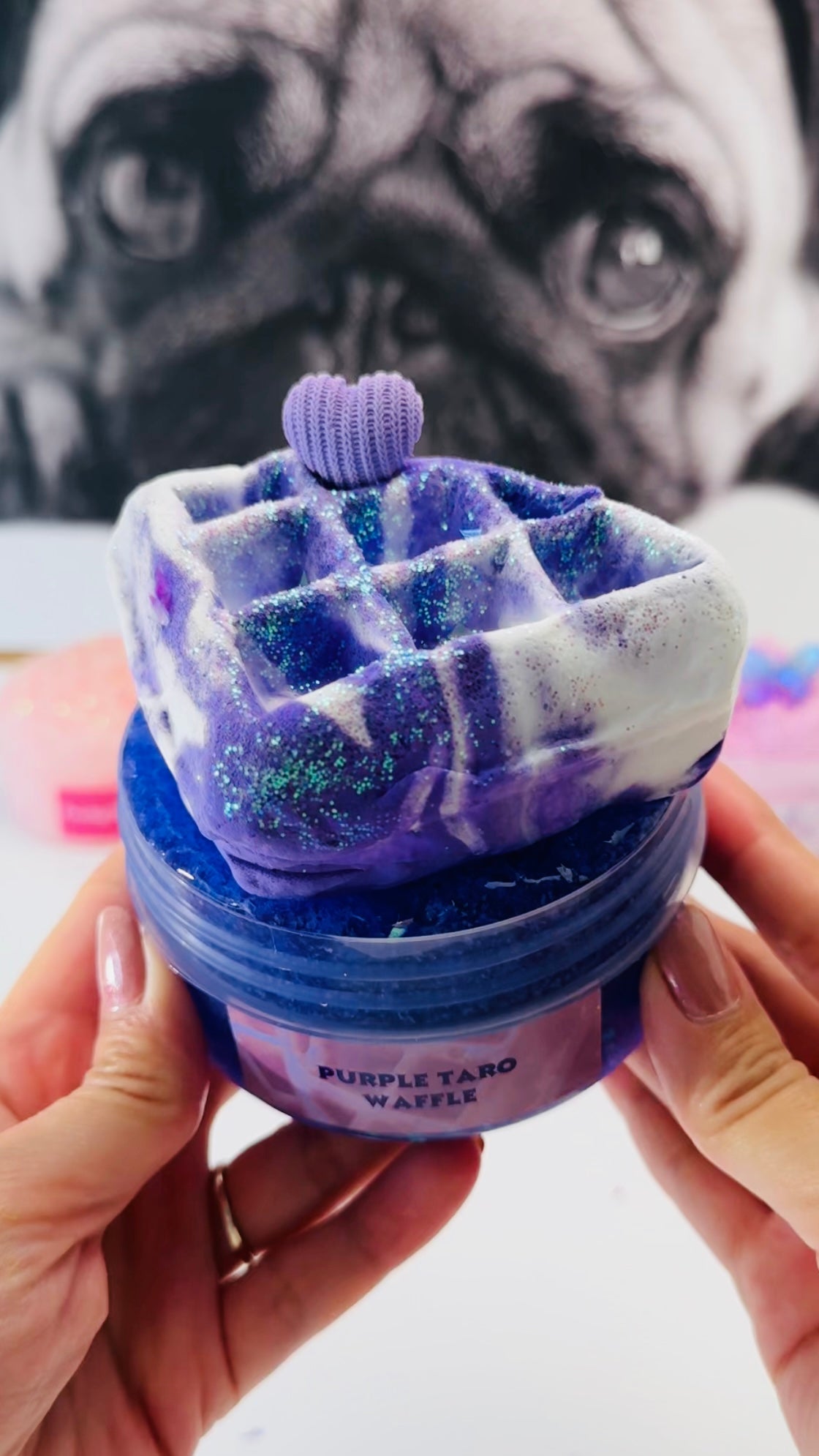 Purple Taro Waffle DIY Slime