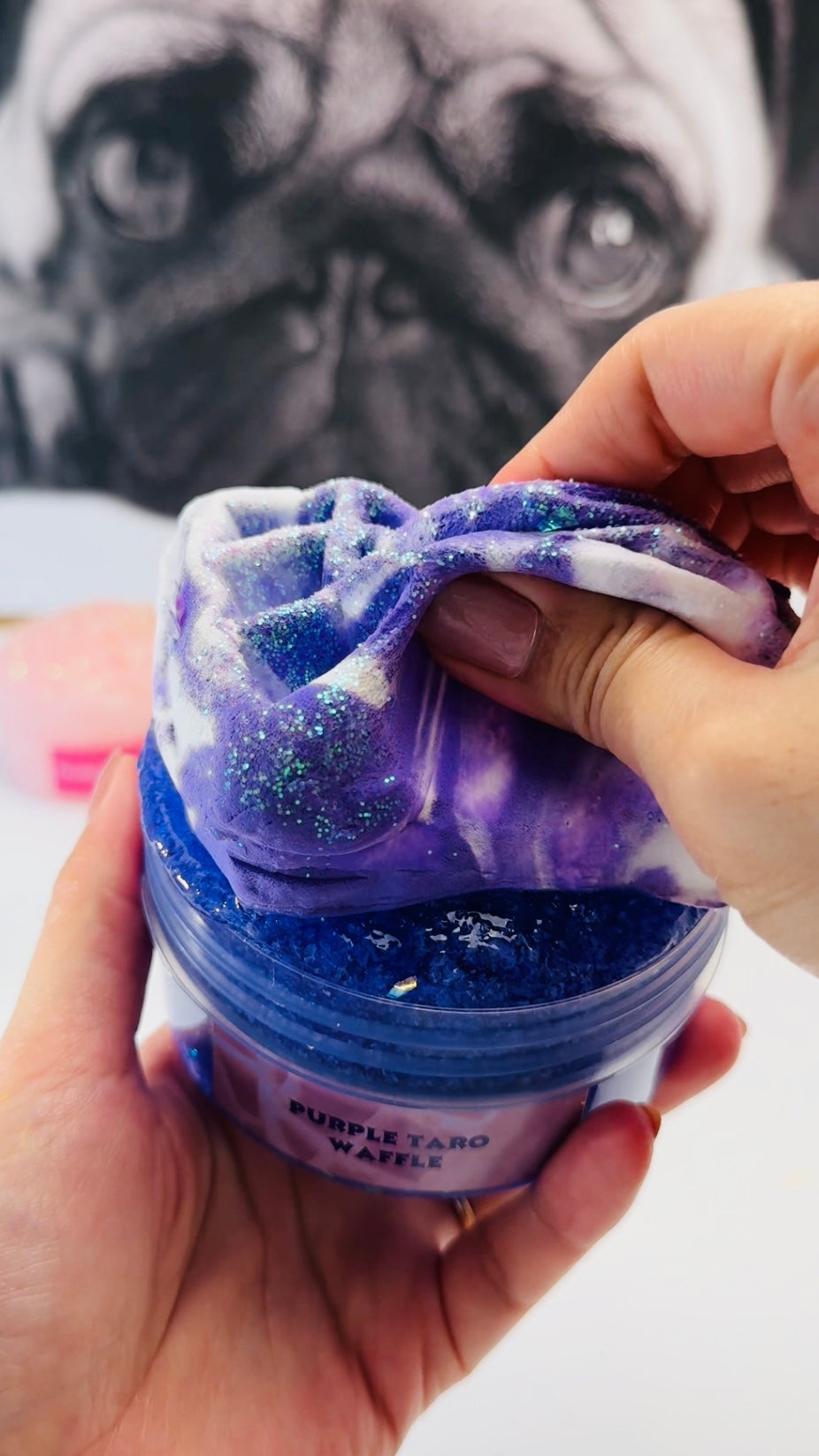 Purple Taro Waffle DIY Slime