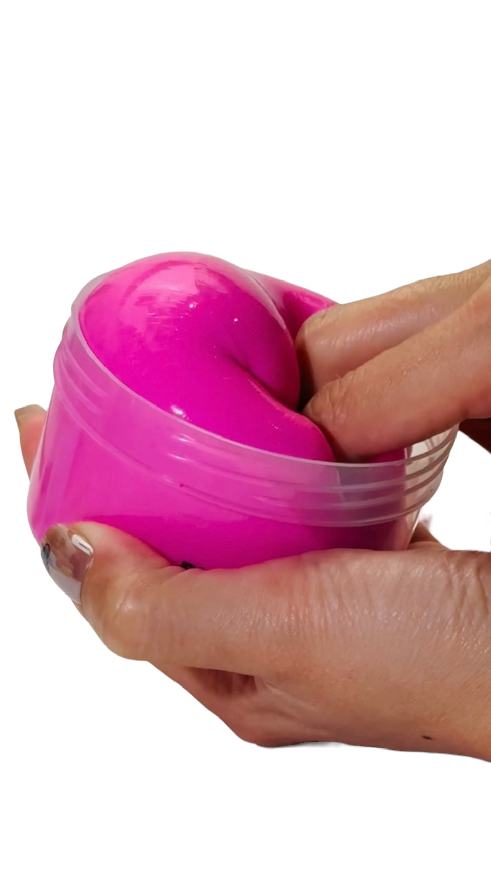 Pink Ribbon Hot Pink Glossy Slime