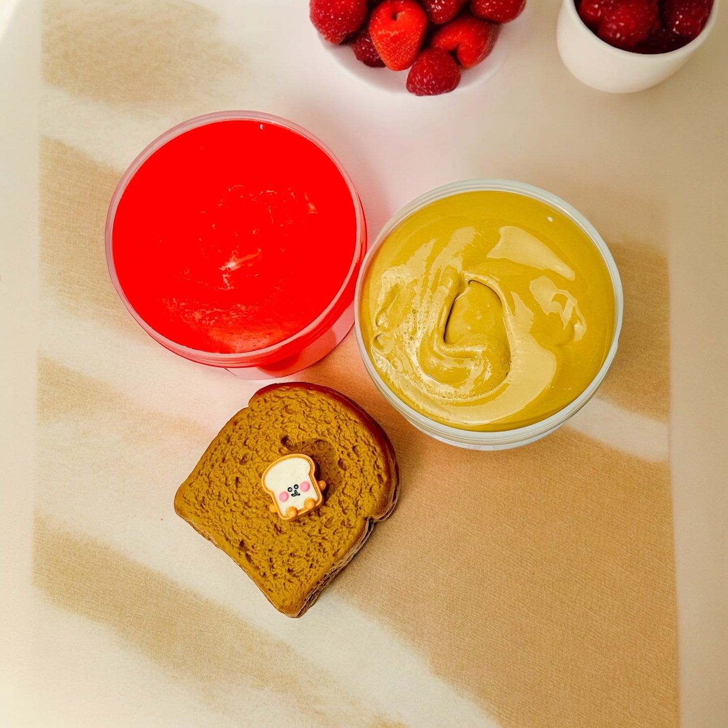 PB and J Toast Slime Duo